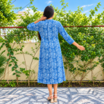Block Printed Kota Doria Dress - Image 3