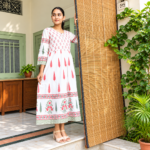Floral Block Printed Dress - Image 2