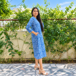 Block Printed Kota Doria Dress - Image 2