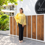 Yellow Stripes Girls Top