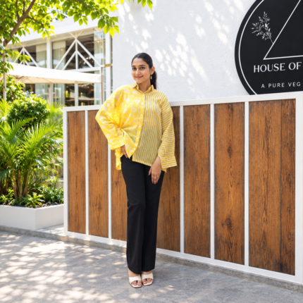 Yellow Stripes Girls Top