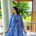 Block Printed Kota Doria Dress - Image 5