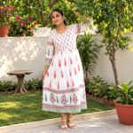 Floral Block Printed Dress - Image 3