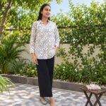 Blue Polka Girls Shirt