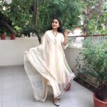 Beige Color Chanderi Silk Kurta Set - Image 5