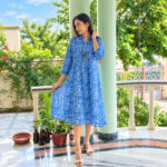 Block Printed Kota Doria Dress - Image 4