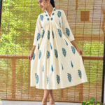 Mughal Block Printed Dress by Ethnic Crafts
