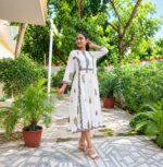 Mughal Garden Block Printed Dress - Image 4