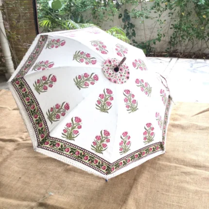 Pink Tulip Sun Umbrella