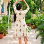 Poppy Block Printed Dress - Image 3