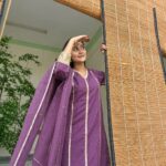 Purple Solid Mul Cotton Set - Image 3